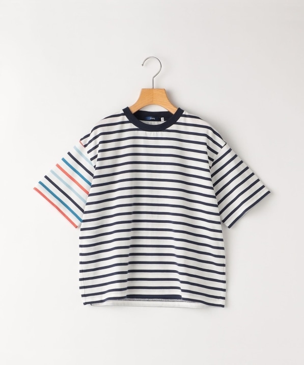 SHIPS KIDS:80～90cm / オーガニック コットン ボーダー TEE｜ SHIPS