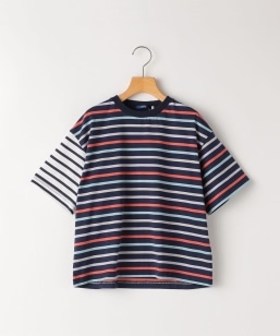 SHIPS KIDS:80�`90cm / �I�[�K�j�b�N �R�b�g�� �{�[�_�[ TEE