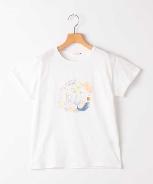 SHIPS KIDS:140�`150cm / �T�}�[ ���`�[�t ���� TEE