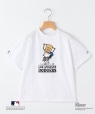 SHIPS KIDS:130�`170cm / PEANUTS×MLB �v�����g T�V���c �z���C�g