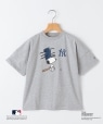 SHIPS KIDS:130�`170cm / PEANUTS×MLB �v�����g T�V���c �O���[