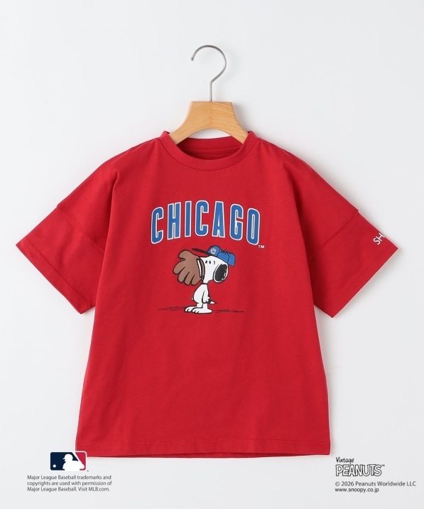 SHIPS KIDS:130�`170cm / PEANUTS×MLB �v�����g T�V���c