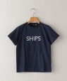 SHIPS KIDS:80〜90cm / SHIPS ロゴ TEE ネイビー