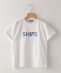 SHIPS KIDS:100〜160cm / SHIPS ロゴ TEE