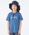 SHIPS KIDS:100〜160cm / SHIPS ロゴ TEE ブルー