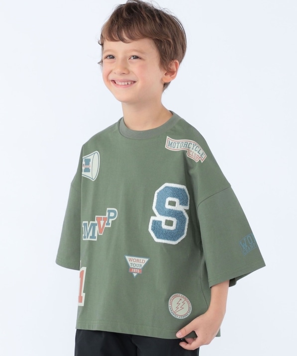 SHIPS KIDS:100�`130cm /�qUV�J�b�g/�ڐG�⊴�r���b�y���v�����g T�V���c