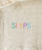 SHIPS KIDS:接結 ロゴ ロンパース