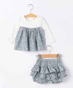 SHIPS KIDS:70�`80cm / �t�����[ �t���� �Z�b�g �����p�[�X