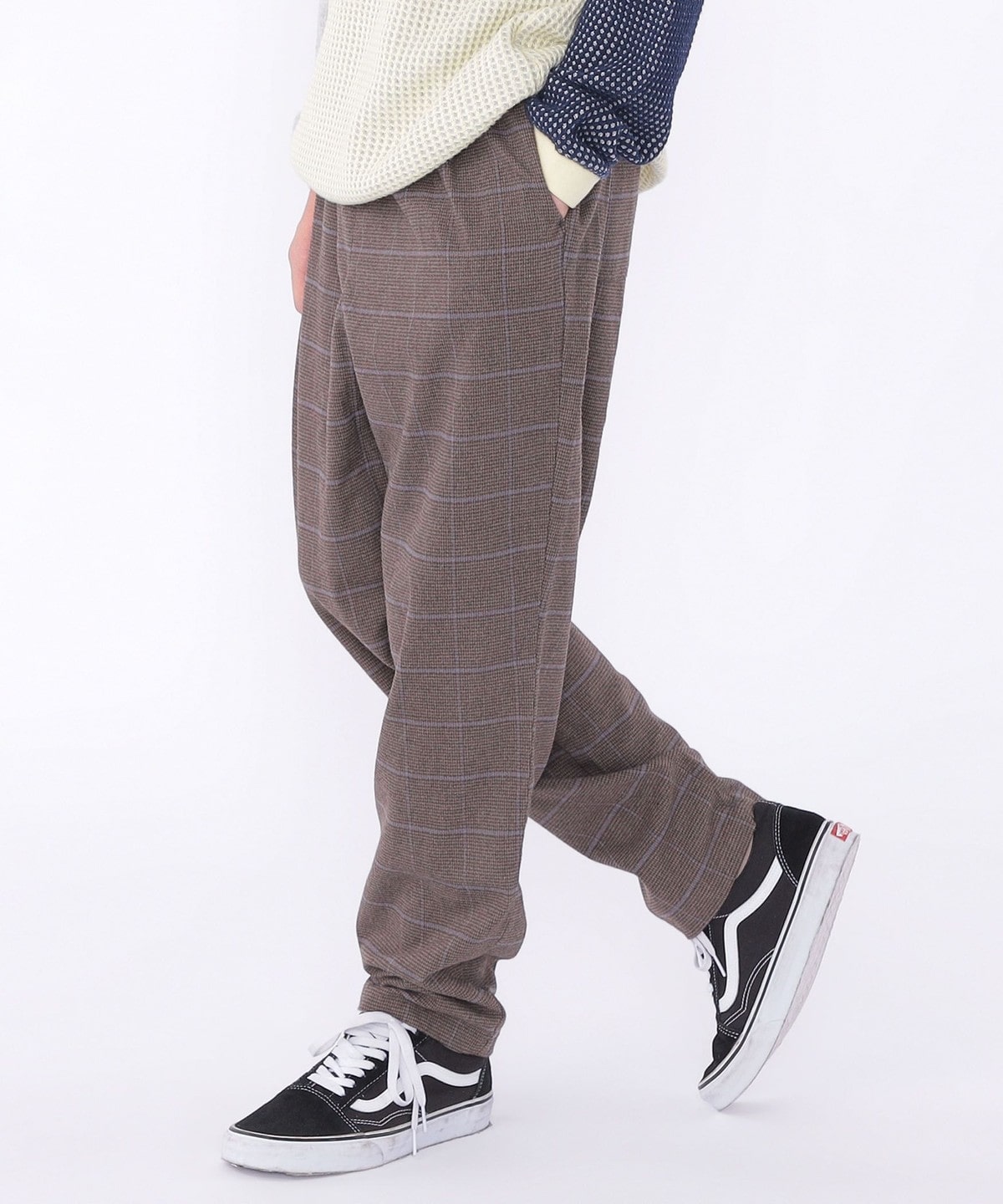 GU 150 なりすまし キッズ パンツ M チェック柄