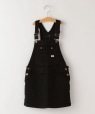 Lee:デニム オーバーオール スカート(130〜150cm) ブラック