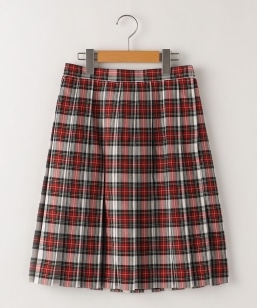 SHIPS KIDS:140�`150cm / �^�[�^���`�F�b�N �v���[�c �X�J�[�g