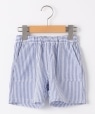 SHIPS KIDS:80�`90cm / �x�r�[ �X�g���C�v �V���[�g�p���c �u���[�n