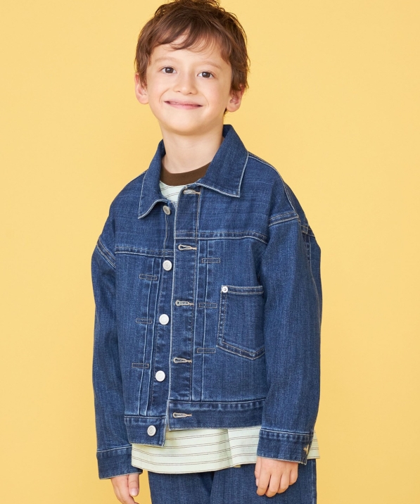 SHIPS KIDS:100�`130cm /���B���e�[�W ���C�N �f�j�� �W���P�b�g