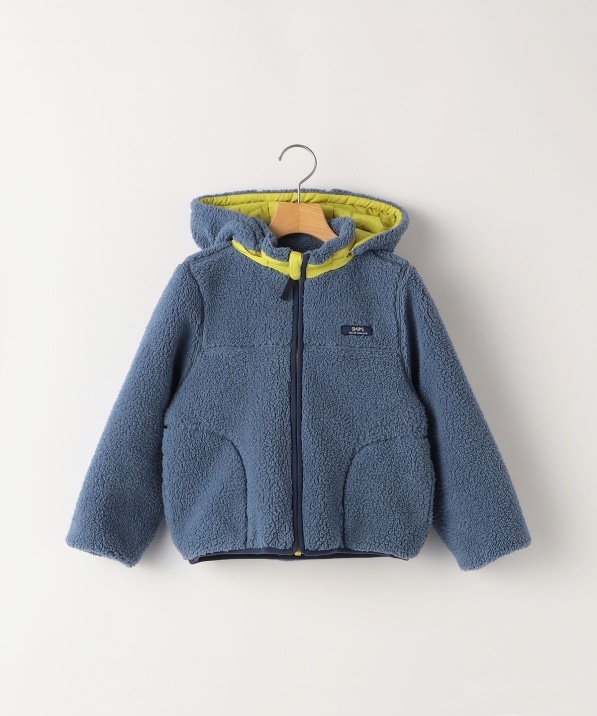 SHIPS KIDS:80～90cm/〈洗濯機可能〉ボア リバーシブル