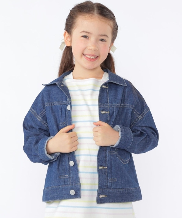 SHIPS KIDS:100�`130cm/���C�g �f�j�� �W���P�b�g