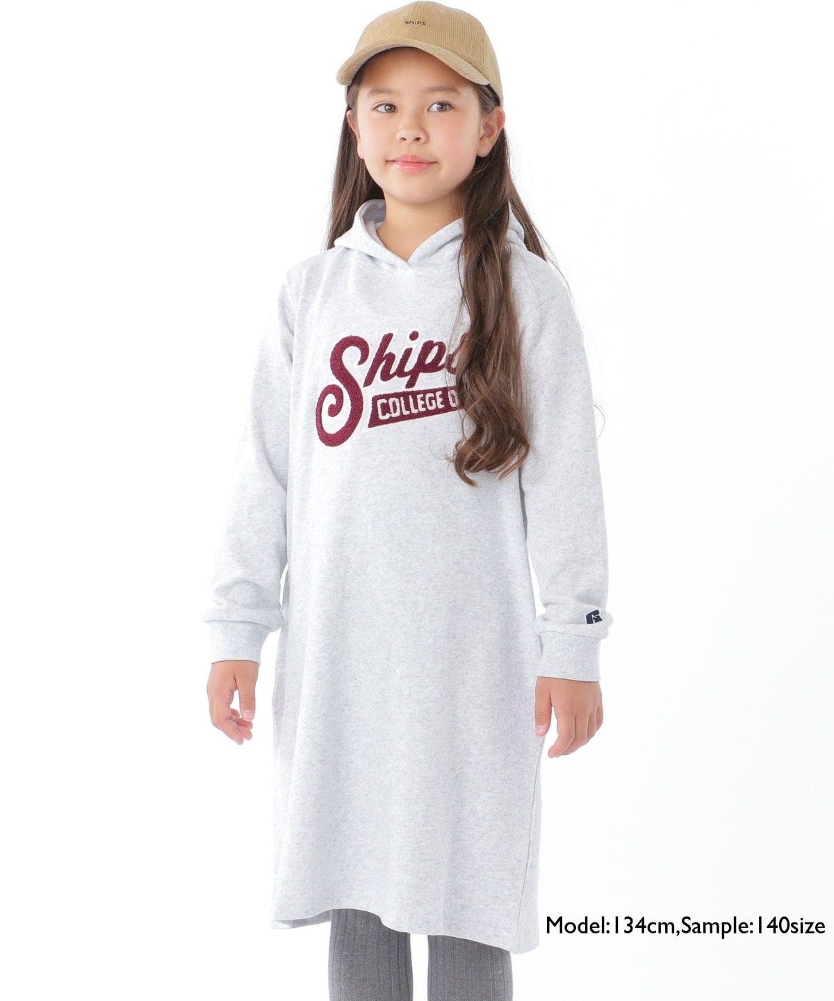 SHIPS KIDS別注】RUSSELL ATHLETIC:110～150cm / カレッジ ロゴ