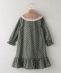 Popelin:100`120cm / Green floral dress