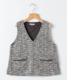 SHIPS KIDS:140�`150cm / �q��􂢉\�r�V���C�j�[ �c�C�[�h �x�X�g �_�[�N�O���[