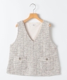 SHIPS KIDS:140�`150cm / �q��􂢉\�r�V���C�j�[ �c�C�[�h �x�X�g �x�[�W���n