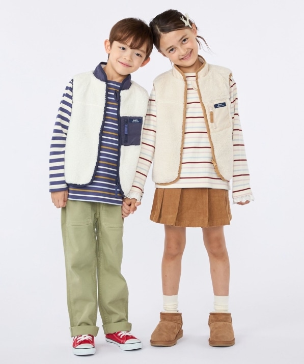 SHIPS KIDS:100�`130cm /�{�A ���o�[�V�u�� �x�X�g
