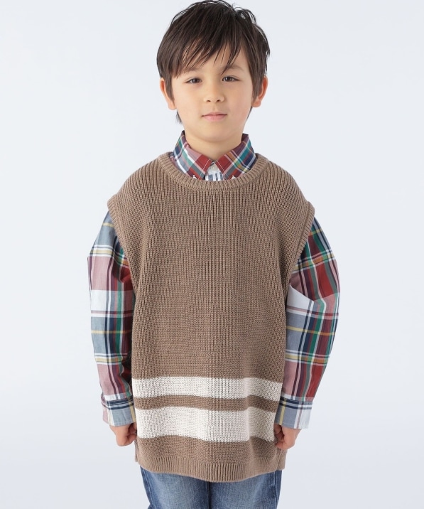 ySHIPS KIDSʒzARCH&LINE:110`145cm / M} Rbg xXg