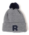 *THE PARK SHOP:KNIT COLLEGE 2WAY BEANIE ライトグレー