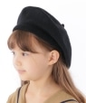 SHIPS KIDS:ベレー帽 ブラック