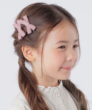 SHIPS KIDS:ゴールドラメ リボン ヘアピン セット｜ SHIPS 公式サイト