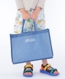SHIPS KIDS:カラー ビーチ バッグ ブルー