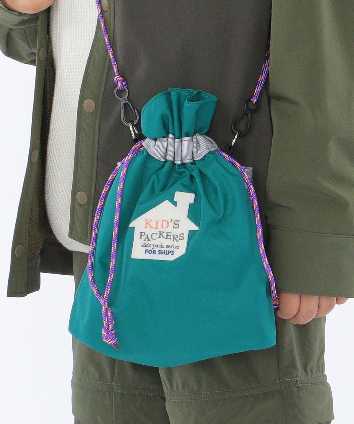 【SHIPS KIDS別注】KID'S PACKERS:210D PINION POUCH KIDS グリーン