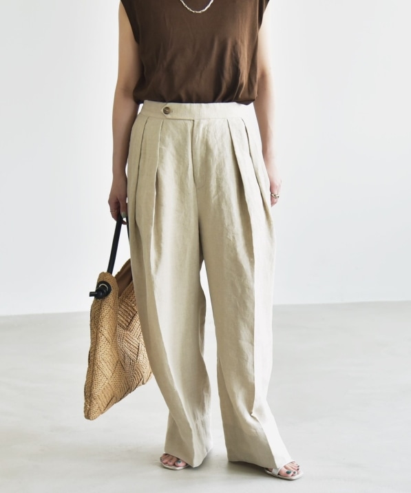 quaranciel:〈洗濯機可能〉ヨーロピアンフラックス リネン