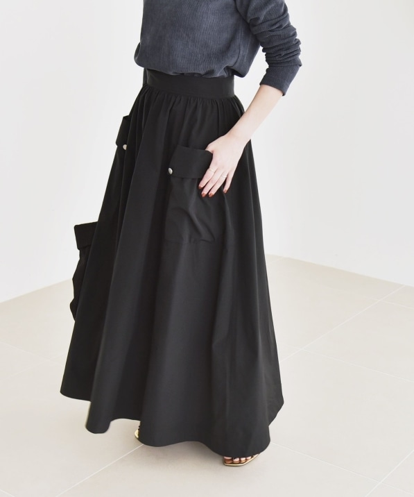 kaerumallページ quaranciel:〈洗濯機可能〉タイプライター ギャザー フレア