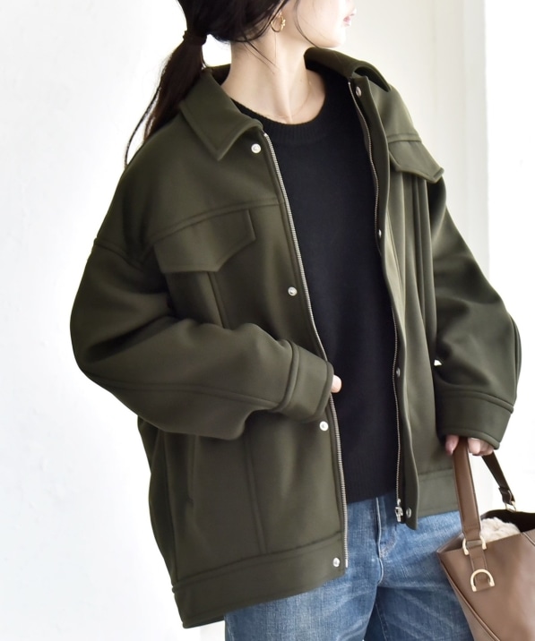 AURALEE オリーブ シャツジャケット AURALEE オリーブ シャツジャケット AURALEE（オーラリー