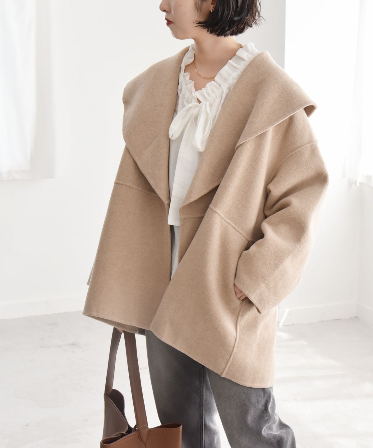 quaranciel: リバー ケープ コート 24FW: アウター/ジャケット SHIPS 