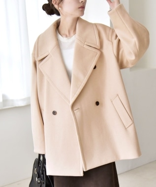 quaranciel: PURE WOOL スタンド & ステンカラー ロング コート