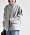 �s�\��tPURE WOOL �{�g���l�b�N �R�N�[�� �W�b�v �~�f�B �R�[�g