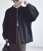 �s�\��tPURE WOOL �{�g���l�b�N �R�N�[�� �W�b�v �~�f�B �R�[�g