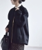 �s�\��tPURE WOOL �{�g���l�b�N �R�N�[�� �W�b�v �~�f�B �R�[�g