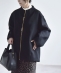 �s�\��tPURE WOOL �{�g���l�b�N �R�N�[�� �W�b�v �~�f�B �R�[�g