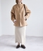 �s�\��tPURE WOOL �{�g���l�b�N �R�N�[�� �W�b�v �~�f�B �R�[�g