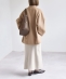 �s�\��tPURE WOOL �{�g���l�b�N �R�N�[�� �W�b�v �~�f�B �R�[�g