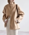 �s�\��tPURE WOOL �{�g���l�b�N �R�N�[�� �W�b�v �~�f�B �R�[�g