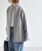 �s�\��tPURE WOOL �{�g���l�b�N �R�N�[�� �W�b�v �~�f�B �R�[�g