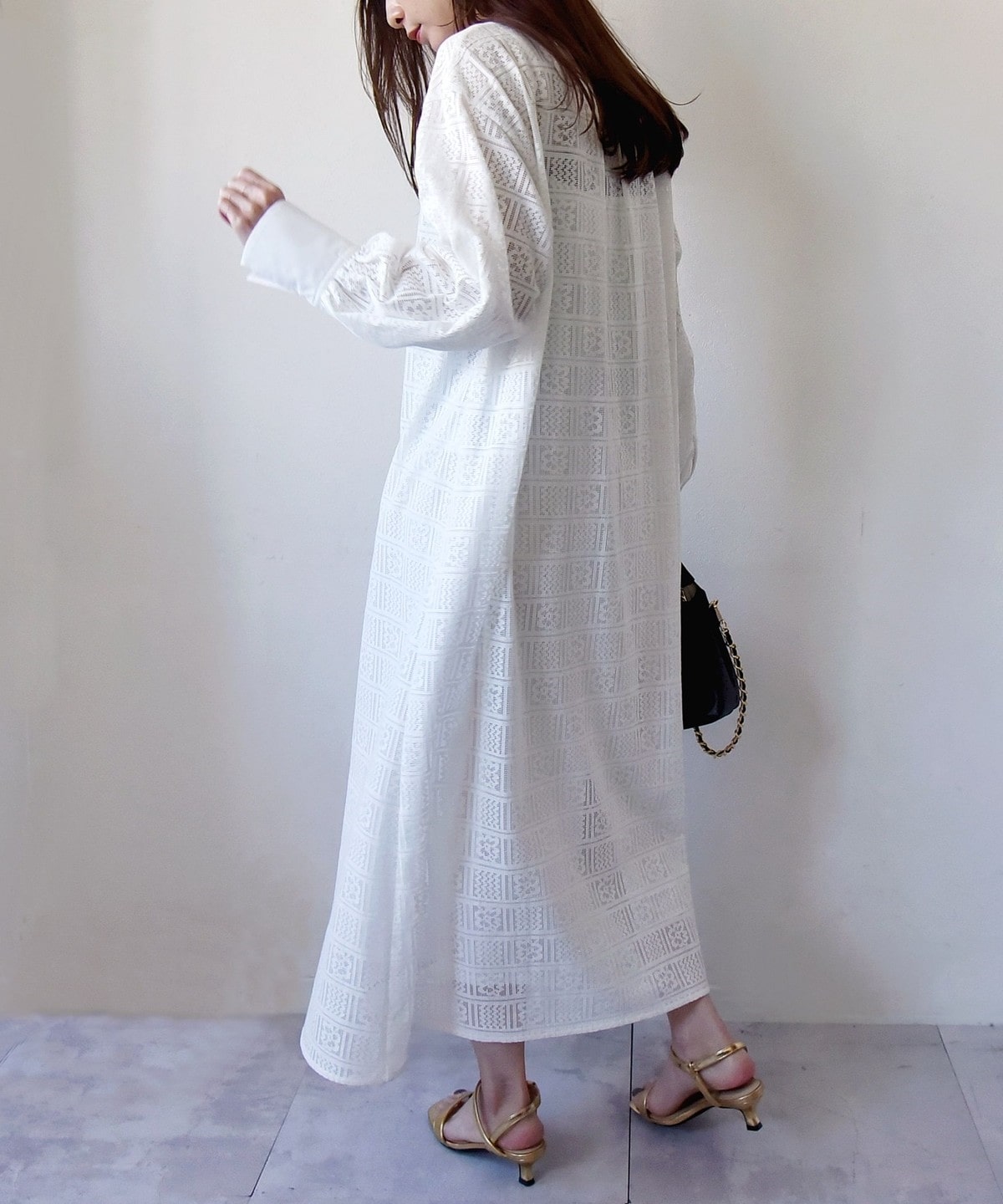 美品 SHIPS シップス ロングワンピース ワンピース 毛 カシミヤ