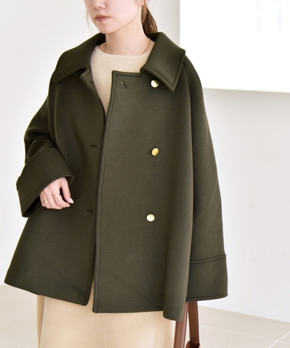 SHIPS for women (quaranciel)ステンカラーコート quaranciel:〈手洗い可能〉シャンブレー オーバー ステンカラー