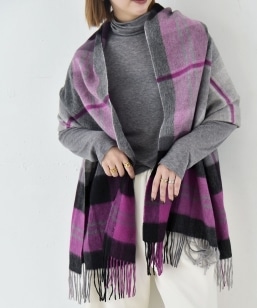 チェック カシミヤ リバーシブルマフラー 22FW◇｜ SHIPS 公式サイト