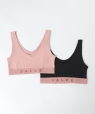 FALKE:Bustier Daily Comfort �u���g�b�v 2���Z�b�g �u���b�N