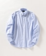 【SHIPS any別注】CLEVE: クラシック ボタンダウンシャツ ライトブルー