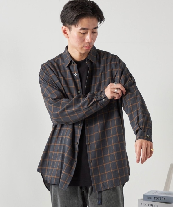 Boat House オーバーサイズ B.D 長袖シャツ チェック XL