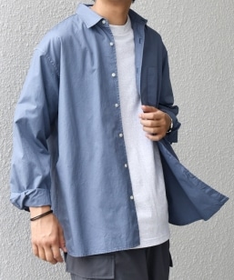 SHIPS: 6.5oz ウォッシュド デニム レギュラーカラー 長袖